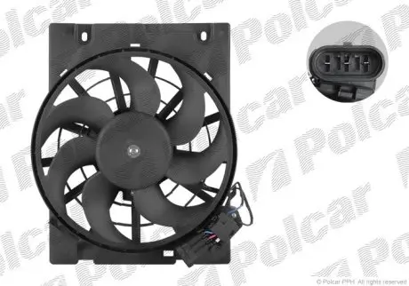 Вентилятор с корпусом/кронштейном Polcar 550823W1