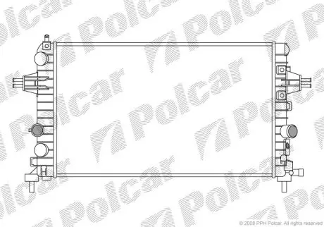 Радіатор охолодження Polcar 550908-2