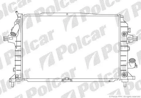 Радиатор охлаждения Polcar 550908-8