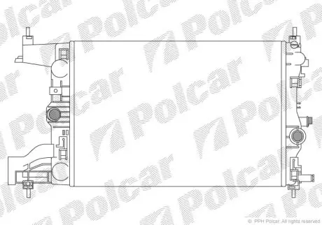 Радіатор охолодження Polcar 551108-1