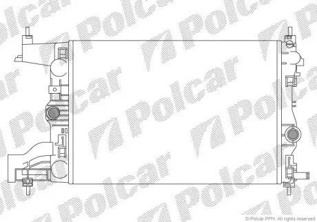 Радіатор охолодження Polcar 551108-3