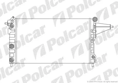 Радіатор охолодження Polcar 551408-1