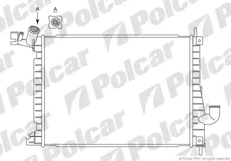 Радіатор охолодження Polcar 551608-7