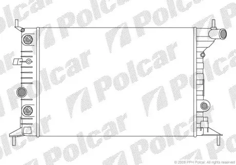Радиатор охлаждения Polcar 551608A2