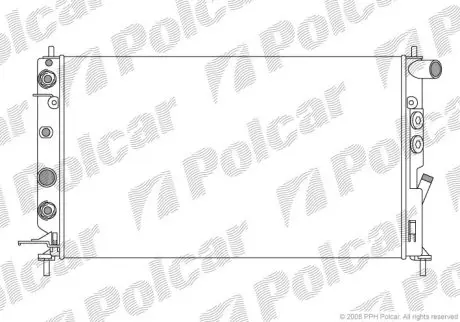 Радіатор охолодження Polcar 551608A6