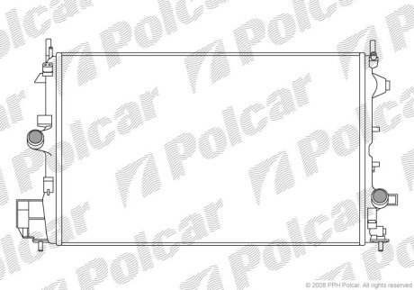 Радиатор охлаждения Polcar 551808-5