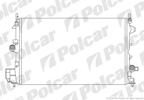 Радіатор охолодження Polcar 5518085X