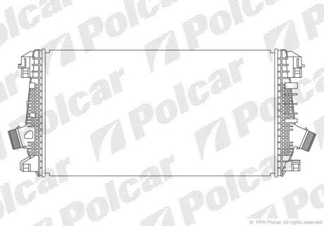 Радіатор повітря (Інтеркулери) Polcar 5520J84X
