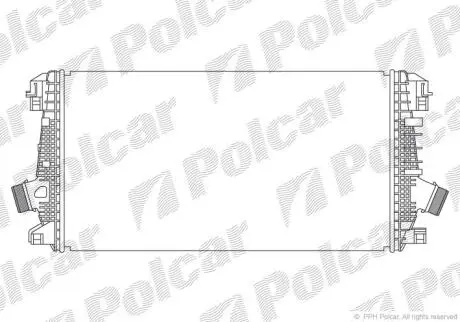 Радіатор повітря (Інтеркулери) Polcar 5520J84X
