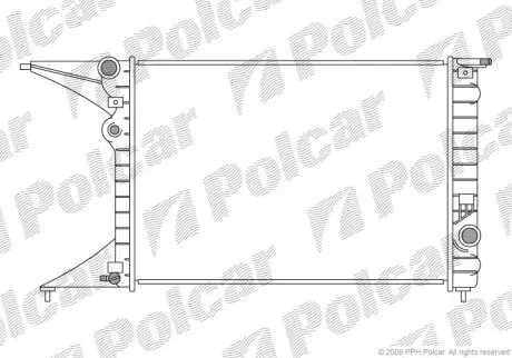 Радиатор охлаждения Polcar 552708-0