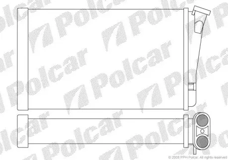Теплообмінник (опал. салону) Polcar 5527N8-1