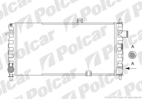 Радиатор охлаждения Polcar 555108-2