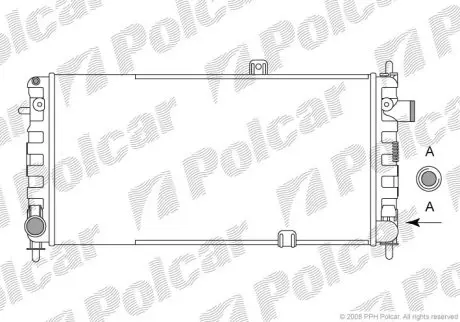 Радиатор охлаждения Polcar 555108-2