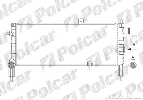 Радиатор охлаждения Polcar 555108-3