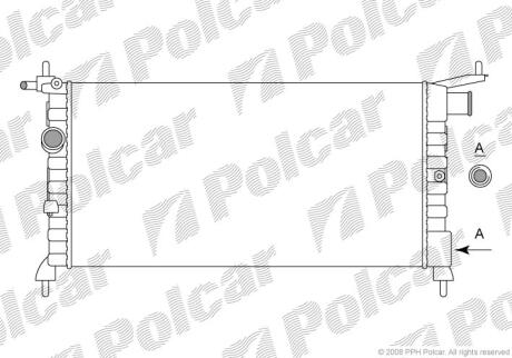Радіатор охолодження Polcar 555508-1