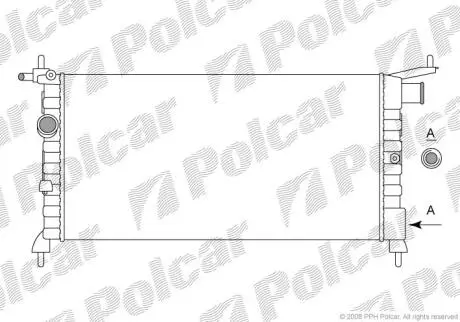 Радіатор охолодження Polcar 555508-1
