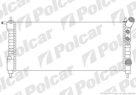 Радиатор охлаждения Polcar 5555085X