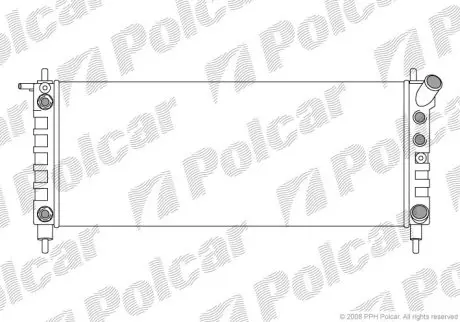 Радиатор охлаждения Polcar 555508-7