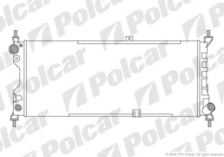 Радіатор охолодження Polcar 555508A3