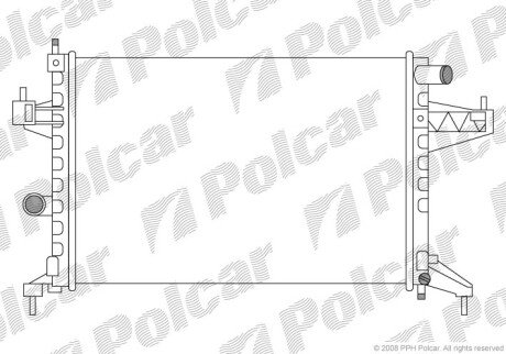 Радіатори охолодження Polcar 555608-3