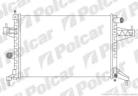 Радіатор охолодження Polcar 555608-3
