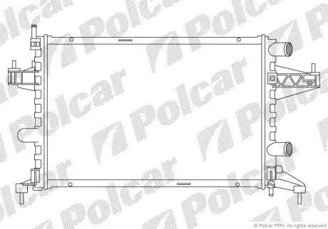 Радіатор охолодження Polcar 555608B1