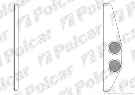 Радіатор обігріву CORSA C (X01), 09.00 Polcar 5556N8-2
