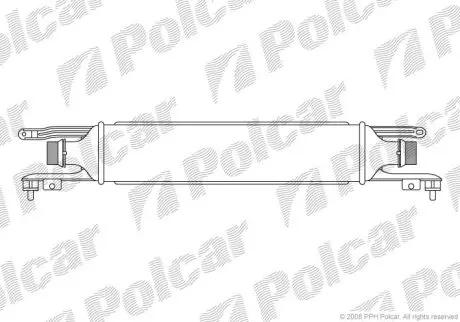 Радіатор повітря (Інтеркулер) Polcar 5558J8-2