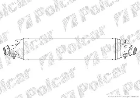Радиатор воздуха (Интеркуллер) Polcar 5558J8-3