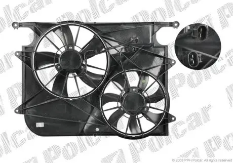 Вентилятор з корпусом / кронштейном Polcar 556523W2
