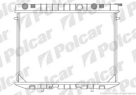 Радиатор охлаждения Polcar 558008-1