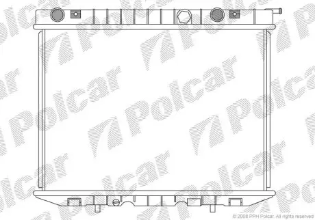 Радиатор охлаждения Polcar 558008-5