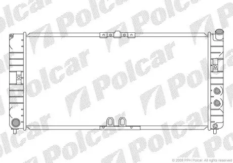 Радіатор охолодження Polcar 558108-1