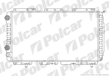 Радиатор охлаждения Polcar 570208A3