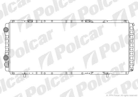 Радиатор охлаждения Polcar 570208A4