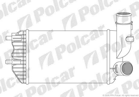 Радиатор воздуха (Интеркуллер) Polcar 5702J8-1 (фото 1)