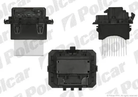 Резистор вентилятора салону Citroen C1, C3 Picasso Peugeot 108, 308 1.0-2.0D 09.07- Polcar 5712KST-2