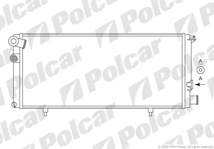 Радіатор охолодження Polcar 572208A2 (фото 1)