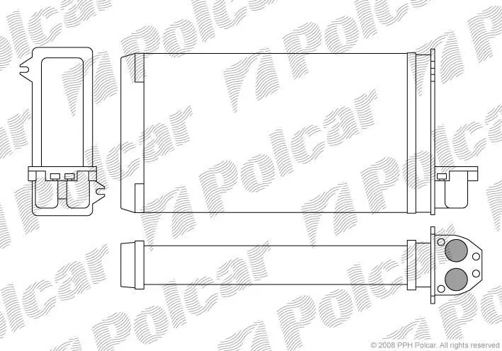 Радіатор обігріву Polcar 5722N8-1 (фото 1)