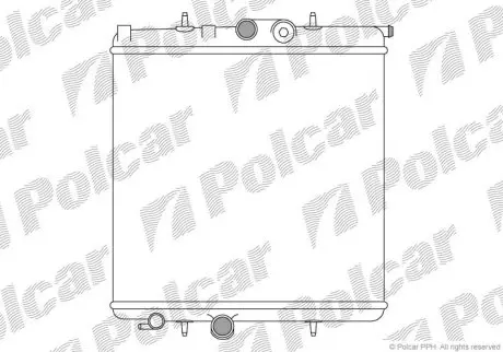 Радиатор охлаждения Polcar 572308A1