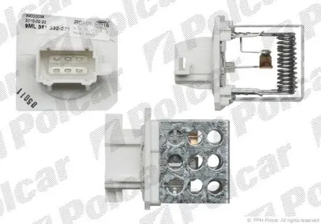 Резистор вентилятора салона Polcar 5723KST2X