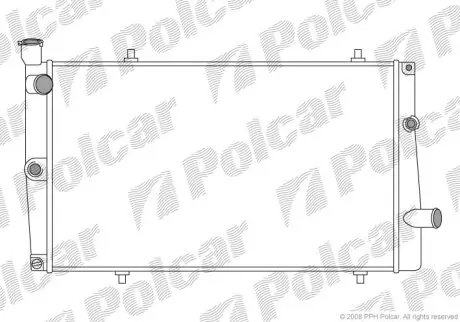 Радіатор охолодження 309 I (10C, 10A), 10 Polcar 5737086