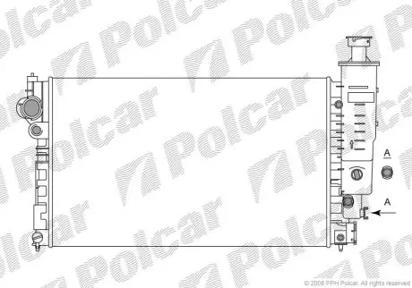Радиатор охлаждения Polcar 57450801