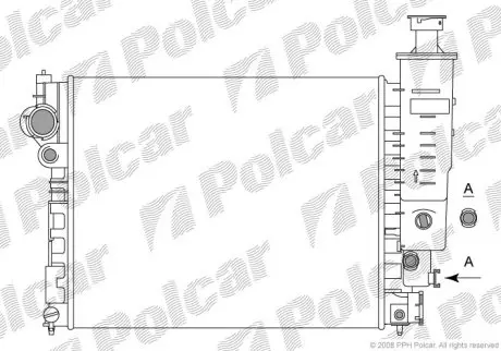 Радиатор охлаждения Polcar 574508-3