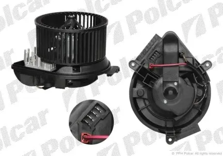 Вентилятор салона Polcar 5745NU-1