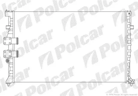 Радиатор охлаждения Polcar 574608A0