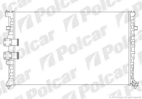 Радиатор охлаждения Polcar 574608A7