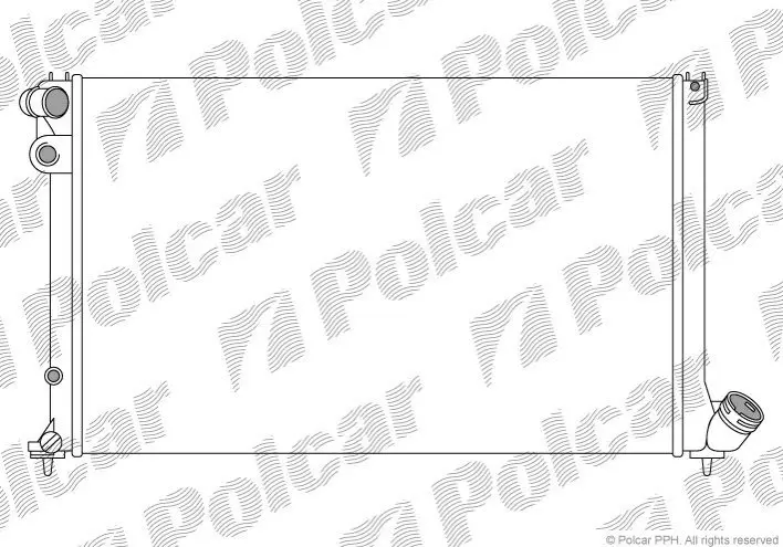 Радиатор охлаждения Polcar 574708A2 (фото 1)