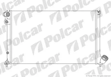 Радиатор охлаждения Polcar 574708A2