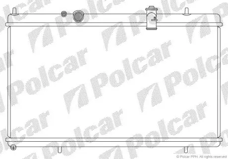 Радіатор охолодження Polcar 574808-4
